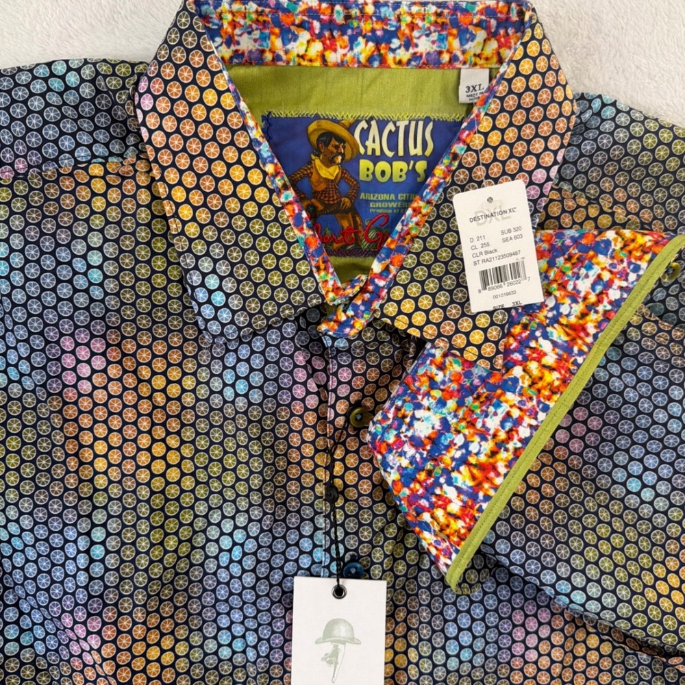 Robert Graham Mens 3XL Cactus Bobs Arizona Citrus Growers Button Down Shirt NWT